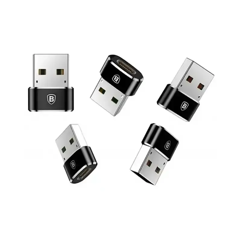 اندازه مبدل Type-C به USB باسئوس مدل CAAOTG-01
